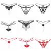 Sexy Lingerie Crotchless Women's Panties Lace Bowknot G-strings Thongs Temptation Erotic Women Underwear Intimate Underpant